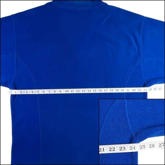 North End Long Sleeve Quarter Zip Pullover Bunny Hug Sweatshirt Pockets Blue - Picture 10 of 13